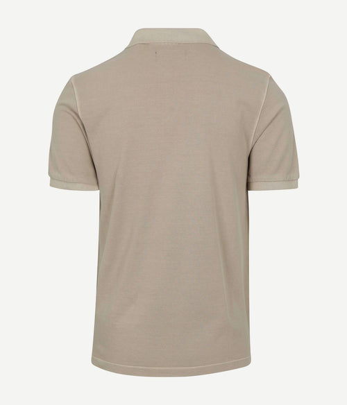 Poloshirt faded silk greige