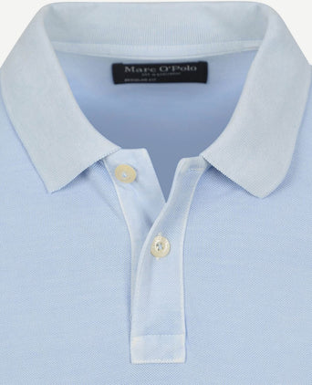 Marc o'polo poloshirt faded starlight blauw