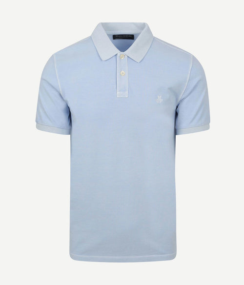 Marc o'polo poloshirt faded starlight blauw