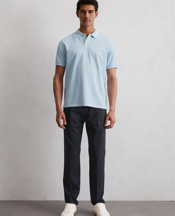 Marc o'polo poloshirt faded starlight blauw