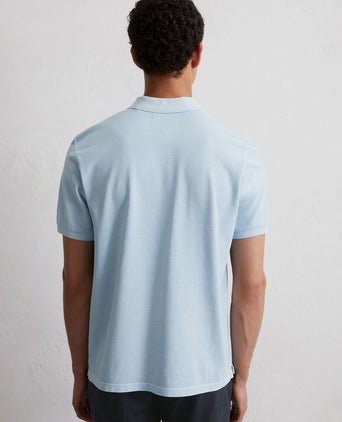 Marc o'polo poloshirt faded starlight blauw