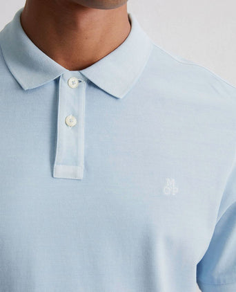 Marc o'polo poloshirt faded starlight blauw