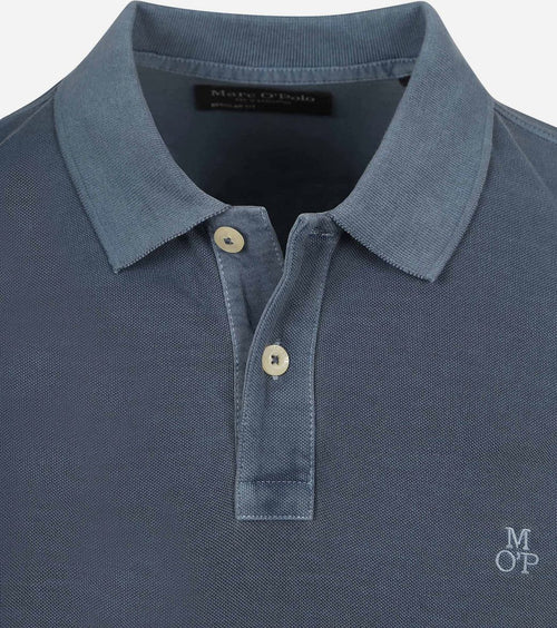 Marc o'polo poloshirt faded storm blauw
