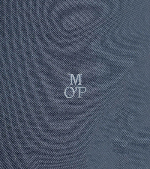 Marc o'polo poloshirt faded storm blauw