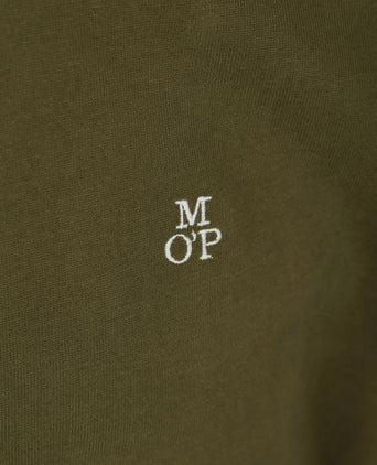 Marc o'polo poloshirt lange mouwen groen