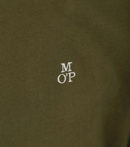 Marc o'polo poloshirt lange mouwen groen