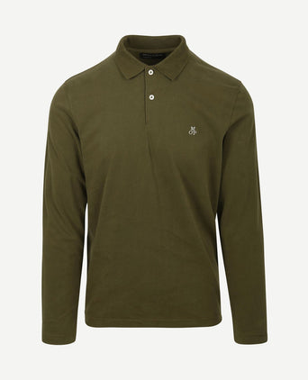 Poloshirt lange mouwen groen