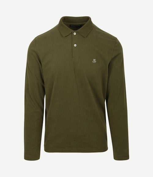 Poloshirt lange mouwen groen