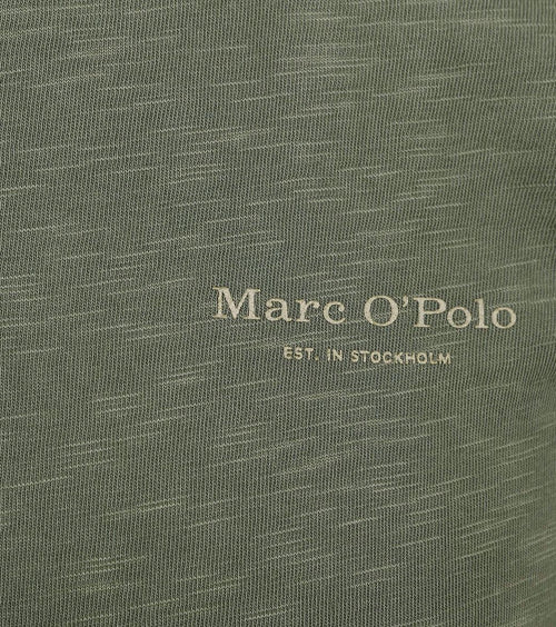Poloshirt melange olijfgroen
