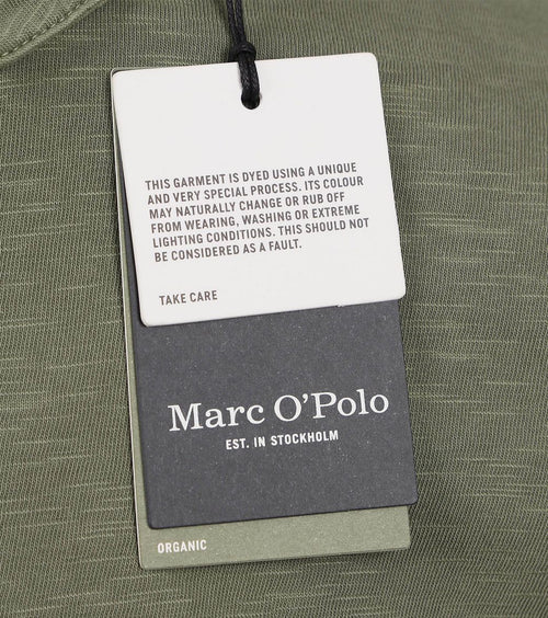 Poloshirt melange olijfgroen