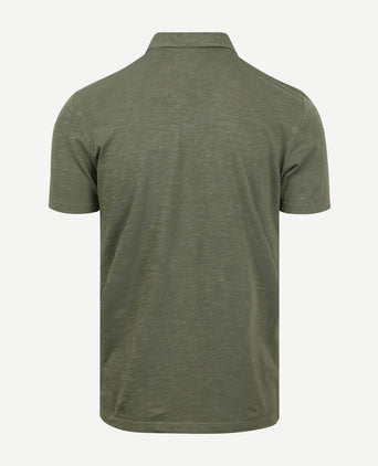 Poloshirt melange olijfgroen