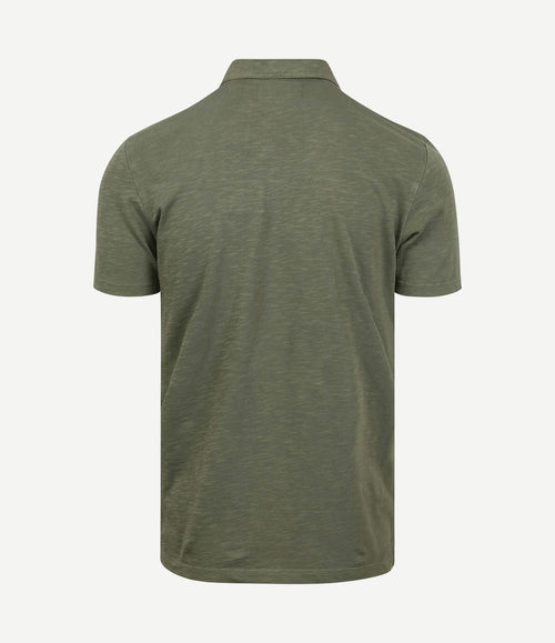 Poloshirt melange olijfgroen