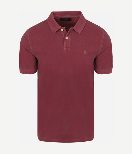 Poloshirt piqué acai rood