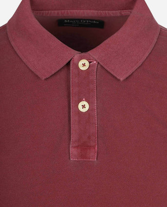 Poloshirt piqué acai rood