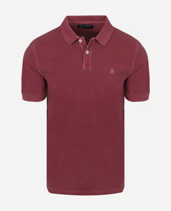 Poloshirt piqué acai rood
