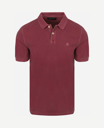 Poloshirt piqué acai rood