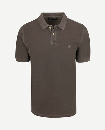 Poloshirt piqué nickle bruin