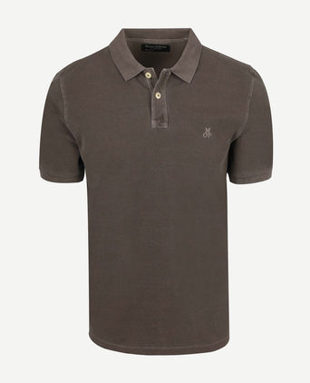 Poloshirt piqué nickle bruin