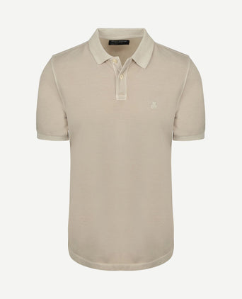 Poloshirt piqué oat beige