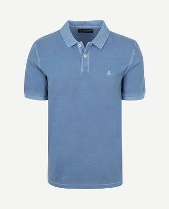 Poloshirt piqué provincial blauw
