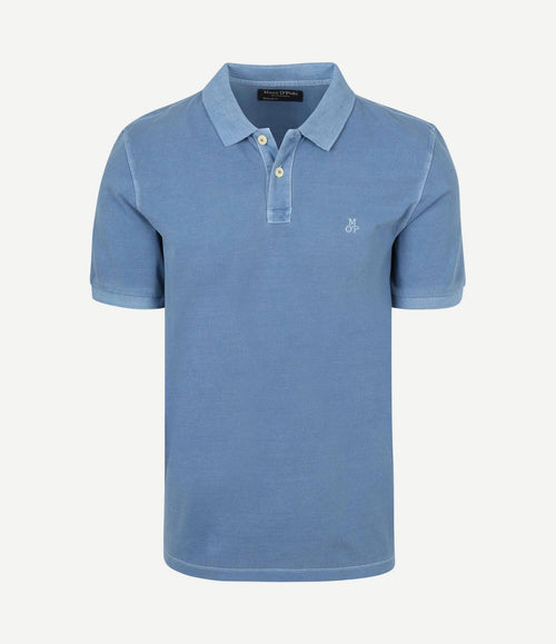Poloshirt piqué provincial blauw