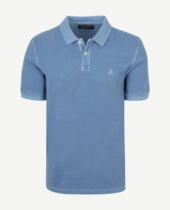 Poloshirt piqué provincial blauw
