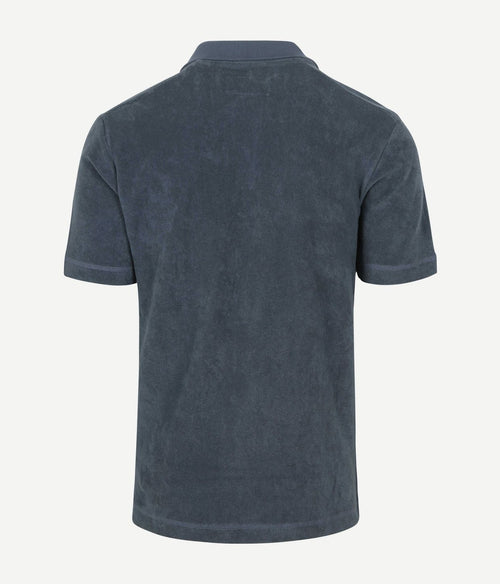Marc o'polo poloshirt riva terry cloth blauw