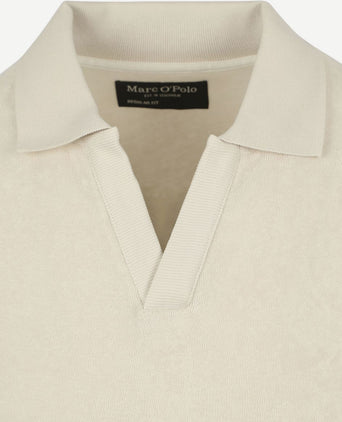 Poloshirt riva terry cloth ecru
