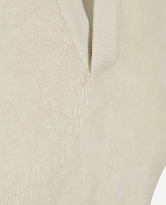 Poloshirt riva terry cloth ecru