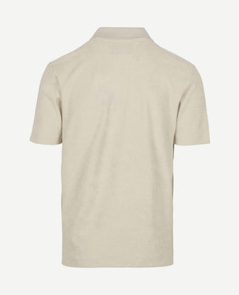 Poloshirt riva terry cloth ecru