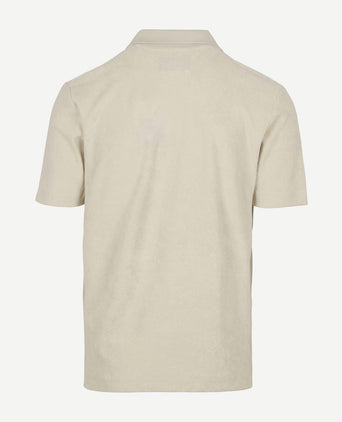 Poloshirt riva terry cloth ecru