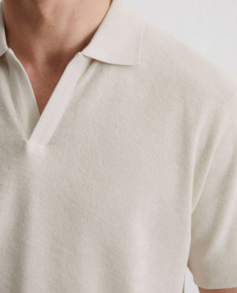 Poloshirt riva terry cloth ecru