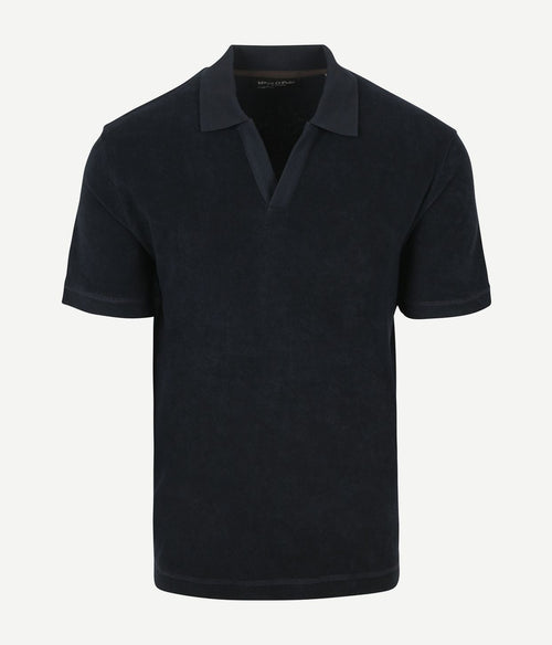 Marc o'polo poloshirt riva terry cloth donkerblauw