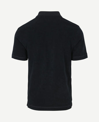 Poloshirt riva terry cloth donkerblauw