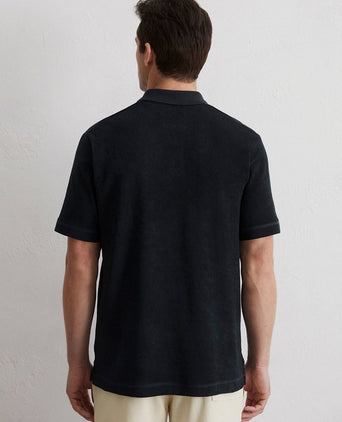Poloshirt riva terry cloth donkerblauw