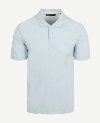 Poloshirt slubs starlight blauw