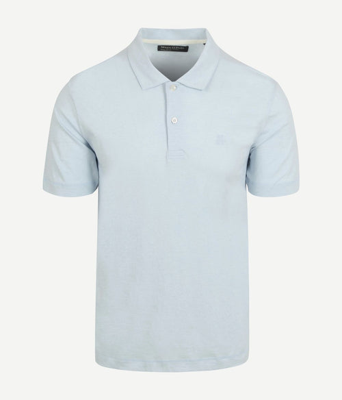 Marc o'polo poloshirt slubs starlight blauw
