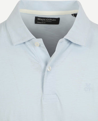 Poloshirt slubs starlight blauw