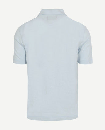 Poloshirt slubs starlight blauw