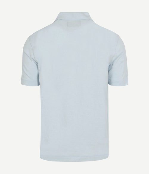 Poloshirt slubs starlight blauw