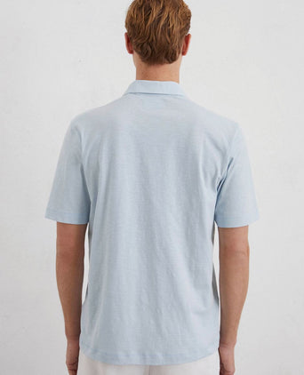 Poloshirt slubs starlight blauw
