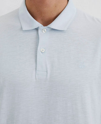 Poloshirt slubs starlight blauw