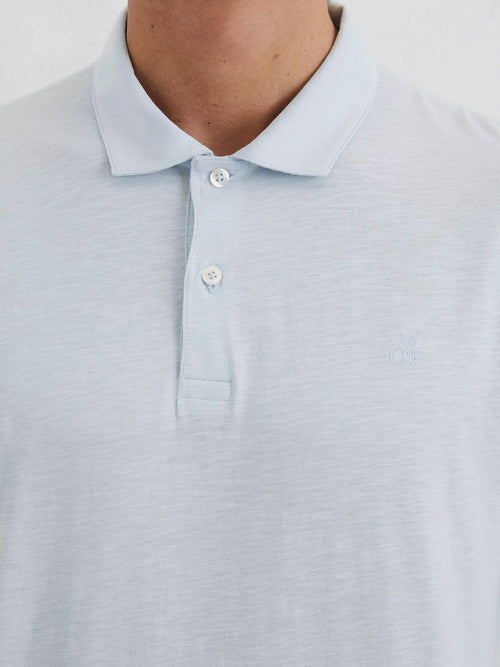 Marc o'polo poloshirt slubs starlight blauw