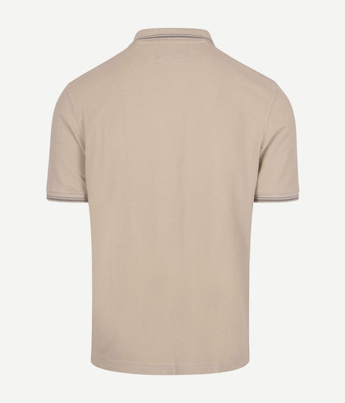 Marc o'polo poloshirt solid overdye ecru