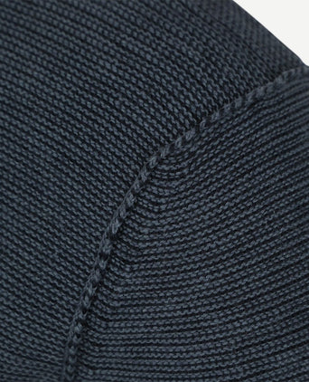 Pullover crewneck cotton/linen dark blue