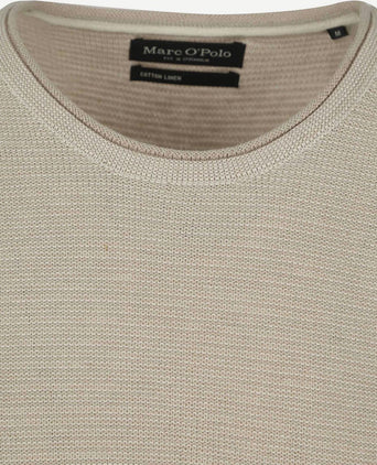 Pullover crewneck cotton/linen gray silk