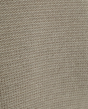 Pullover crewneck cotton/linen gray silk