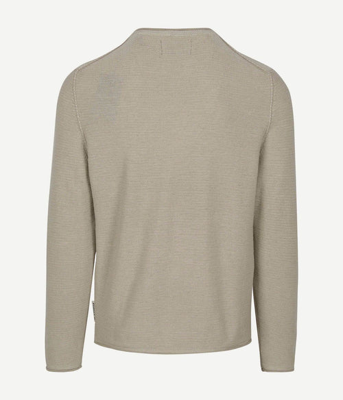 Marc o'polo pullover crewneck cotton/linen gray silk | Regular-fit