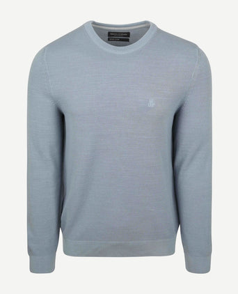 Marc o'polo pullover heavy piqué lichtblauw | Regular-fit