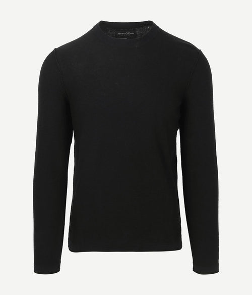 Marc o'polo pullover linen blend donkerblauw | Regular-fit